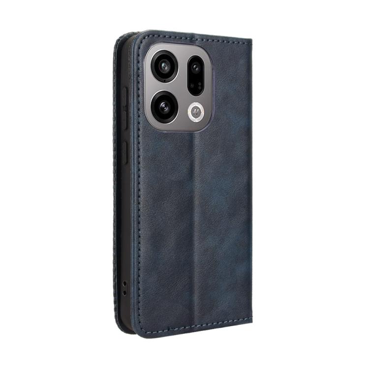 For OPPO Find X9 Magnetic Buckle Retro Texture Leather Phone Case