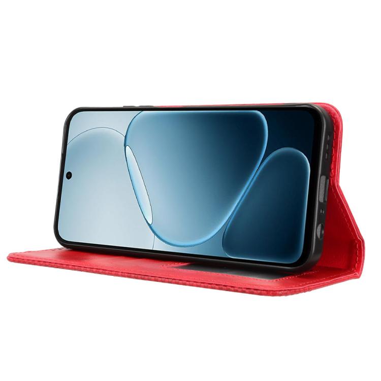For OPPO A6x 5G / 4G Magnetic Buckle Retro Texture Leather Phone Case