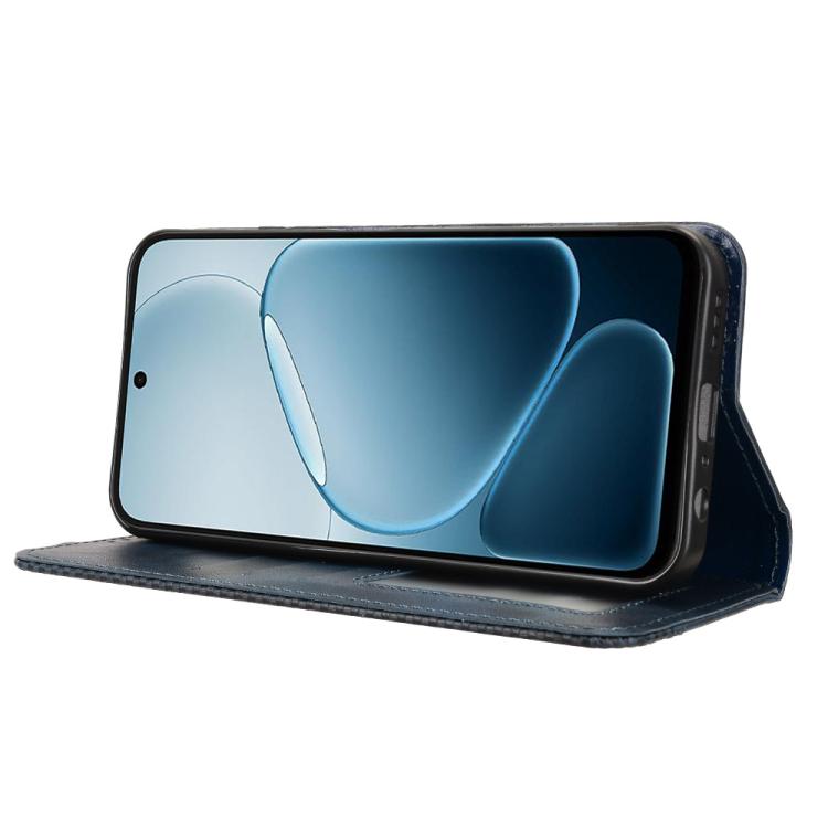 For OPPO A6x 5G / 4G Magnetic Buckle Retro Texture Leather Phone Case