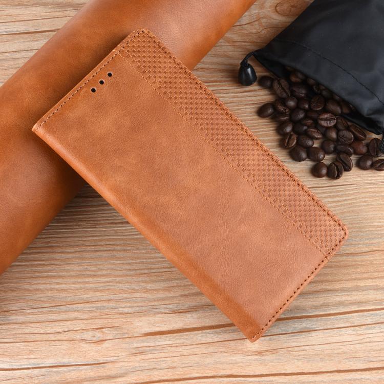 For OPPO A6x 5G / 4G Magnetic Buckle Retro Texture Leather Phone Case