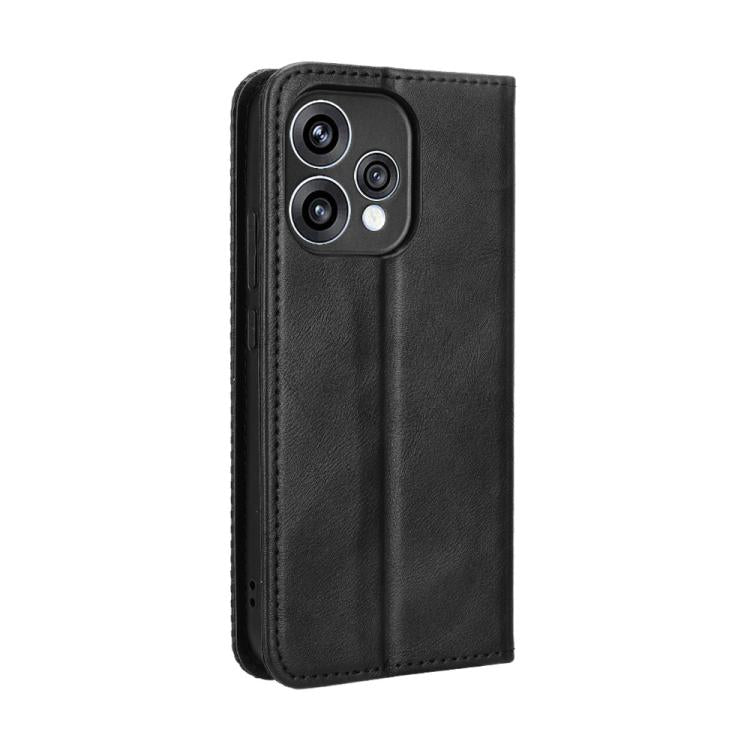 For OPPO Reno15 5G Global / 15c Magnetic Buckle Retro Texture Leather Phone Case