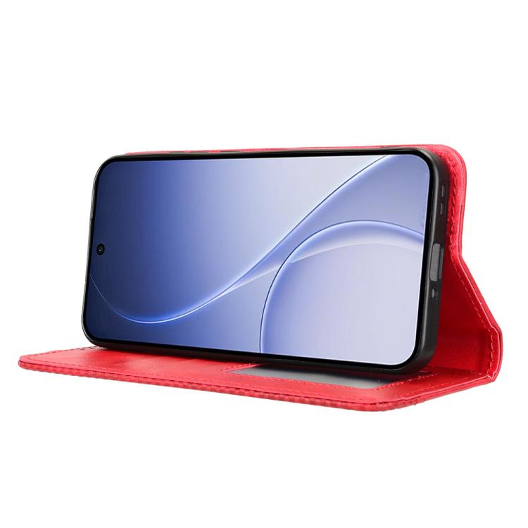 For OPPO Reno15 5G Global / 15c Magnetic Buckle Retro Texture Leather Phone Case