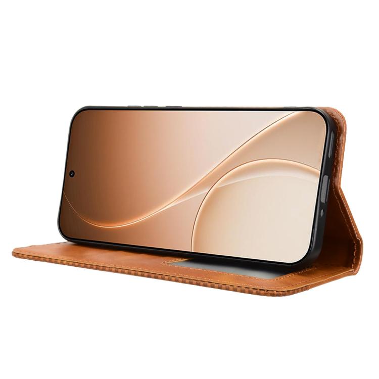 For OPPO Reno15 Pro 5G Global Magnetic Buckle Retro Texture Leather Phone Case