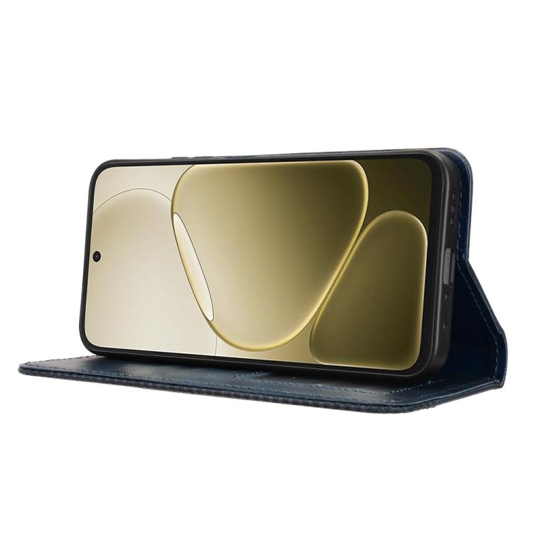 For OPPO A6s 5G / A6 5G Global Magnetic Buckle Retro Texture Leather Phone Case