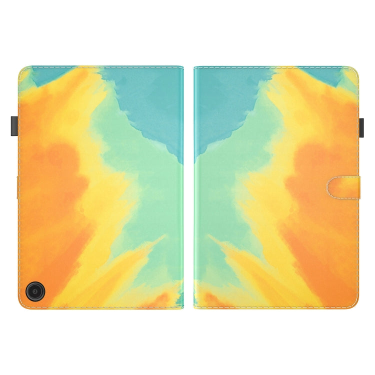 For Amazon Fire Max 11 Watercolor Pattern Flip Leather Tablet Case