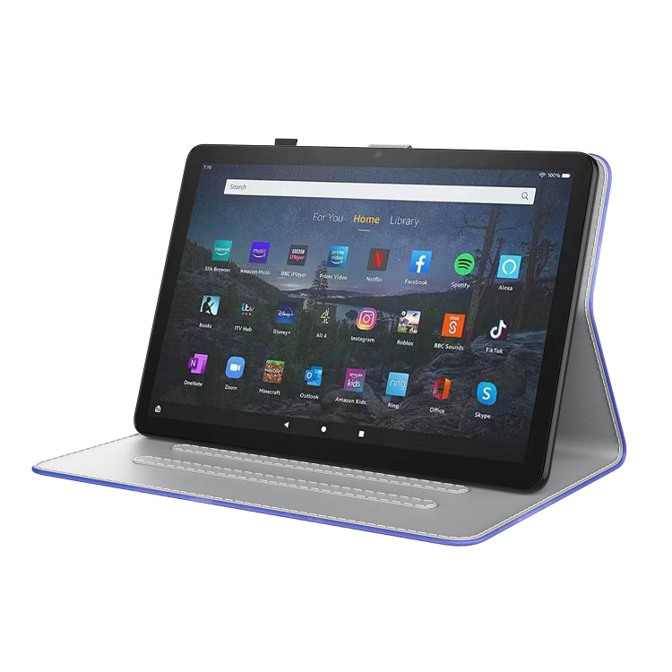 For Amazon Fire Max 11 Watercolor Pattern Flip Leather Tablet Case