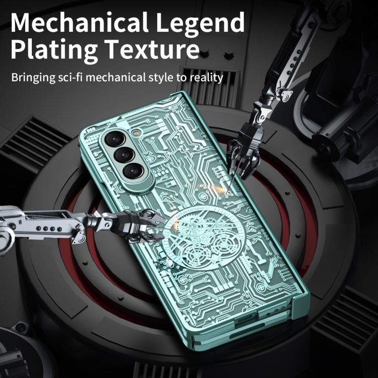 For Samsung Galaxy Z Fold5 Mechanical Legend Integrated Electroplating All-inclusive Phone Case