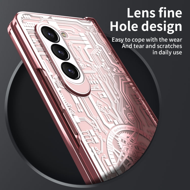 For Samsung Galaxy Z Fold5 Mechanical Legend Integrated Electroplating All-inclusive Phone Case