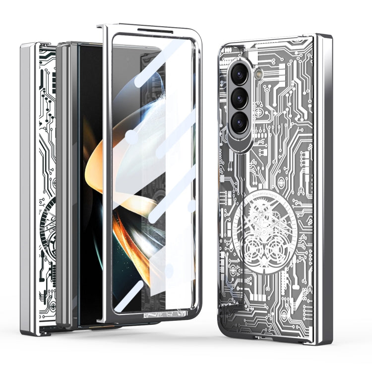 For Samsung Galaxy Z Fold5 Mechanical Legend Integrated Electroplating All-inclusive Phone Case