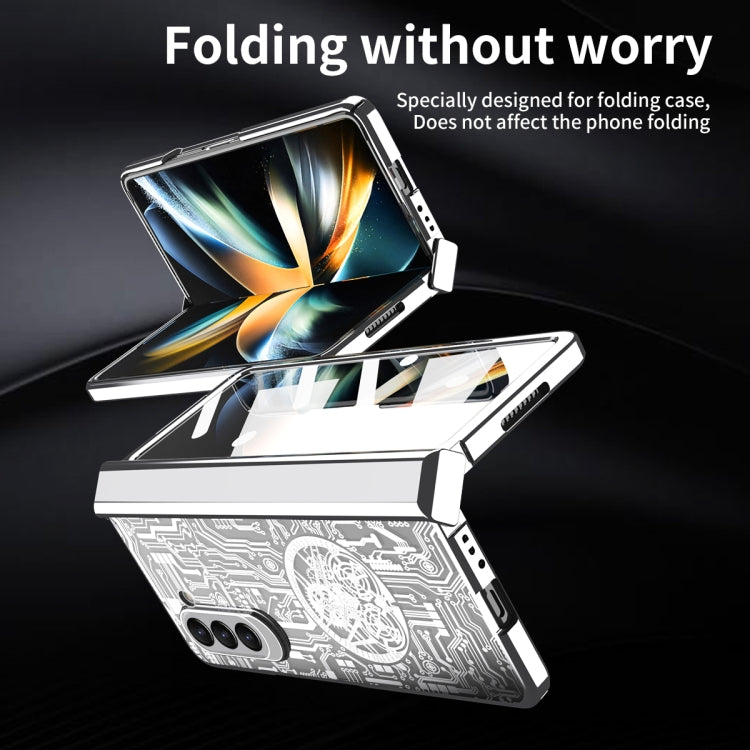 For Samsung Galaxy Z Fold5 Mechanical Legend Integrated Electroplating All-inclusive Phone Case