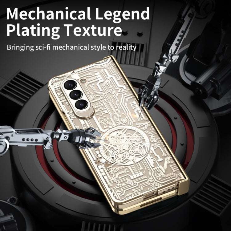 For Samsung Galaxy Z Fold5 Mechanical Legend Integrated Electroplating All-inclusive Phone Case