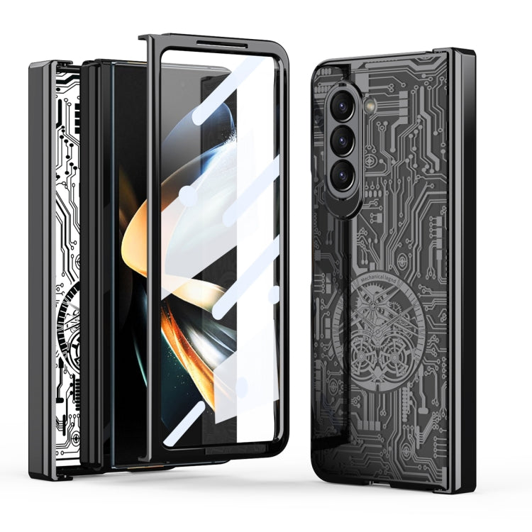 For Samsung Galaxy Z Fold5 Mechanical Legend Integrated Electroplating All-inclusive Phone Case