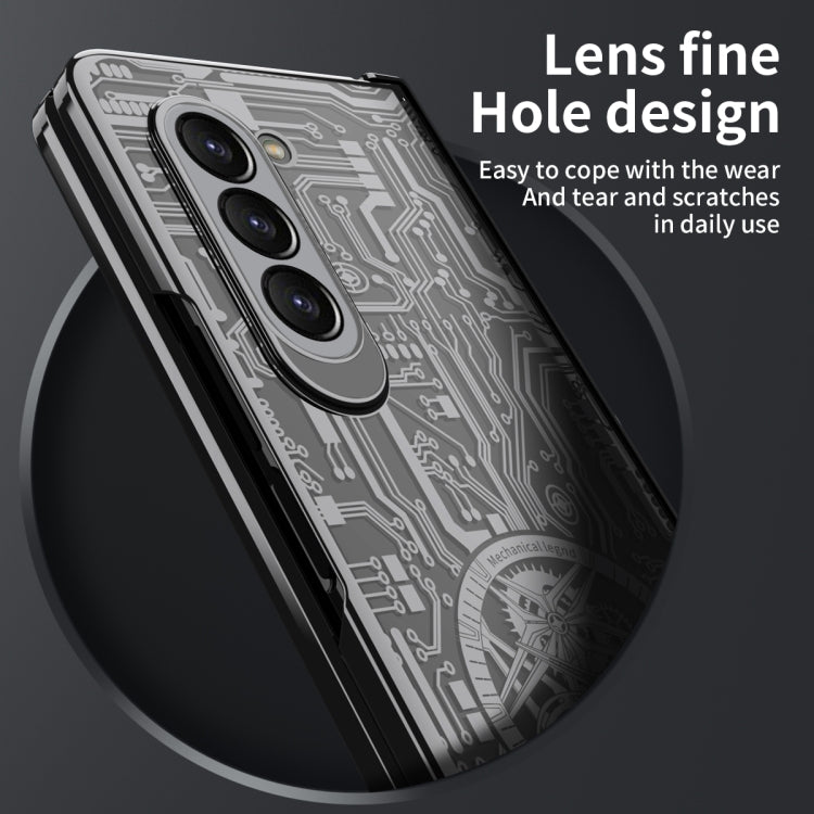 For Samsung Galaxy Z Fold5 Mechanical Legend Integrated Electroplating All-inclusive Phone Case