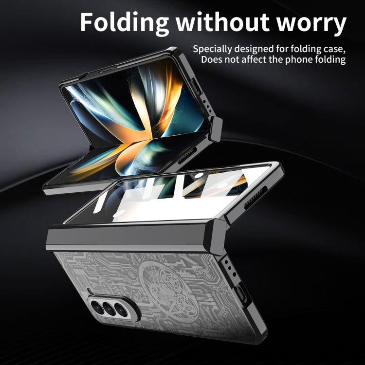 For Samsung Galaxy Z Fold5 Mechanical Legend Integrated Electroplating All-inclusive Phone Case