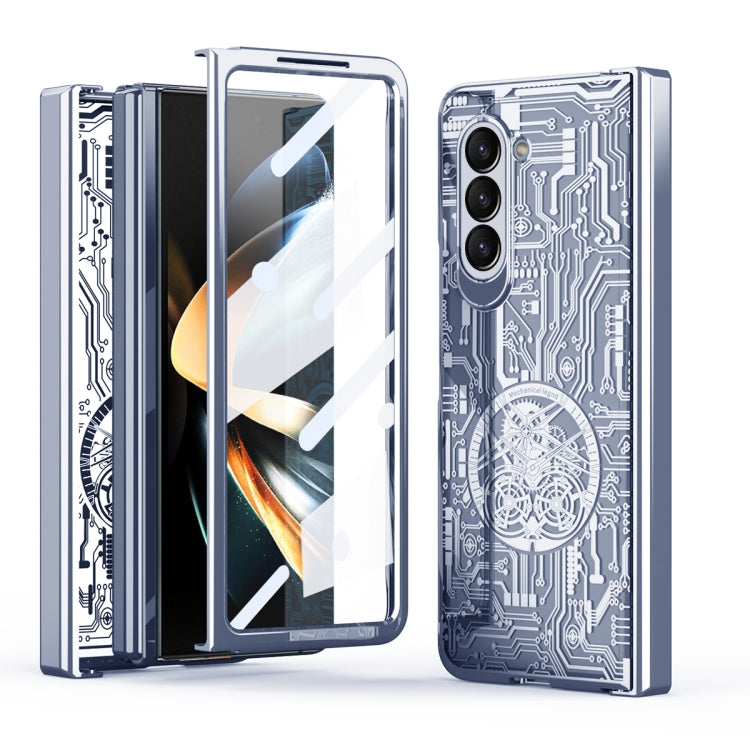 For Samsung Galaxy Z Fold5 Mechanical Legend Integrated Electroplating All-inclusive Phone Case