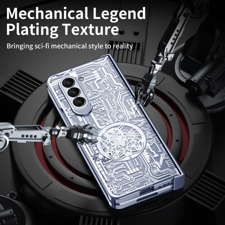 For Samsung Galaxy Z Fold5 Mechanical Legend Integrated Electroplating All-inclusive Phone Case