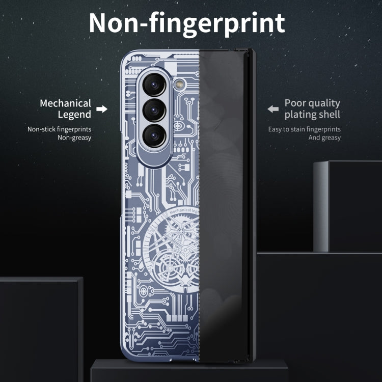 For Samsung Galaxy Z Fold5 Mechanical Legend Integrated Electroplating All-inclusive Phone Case