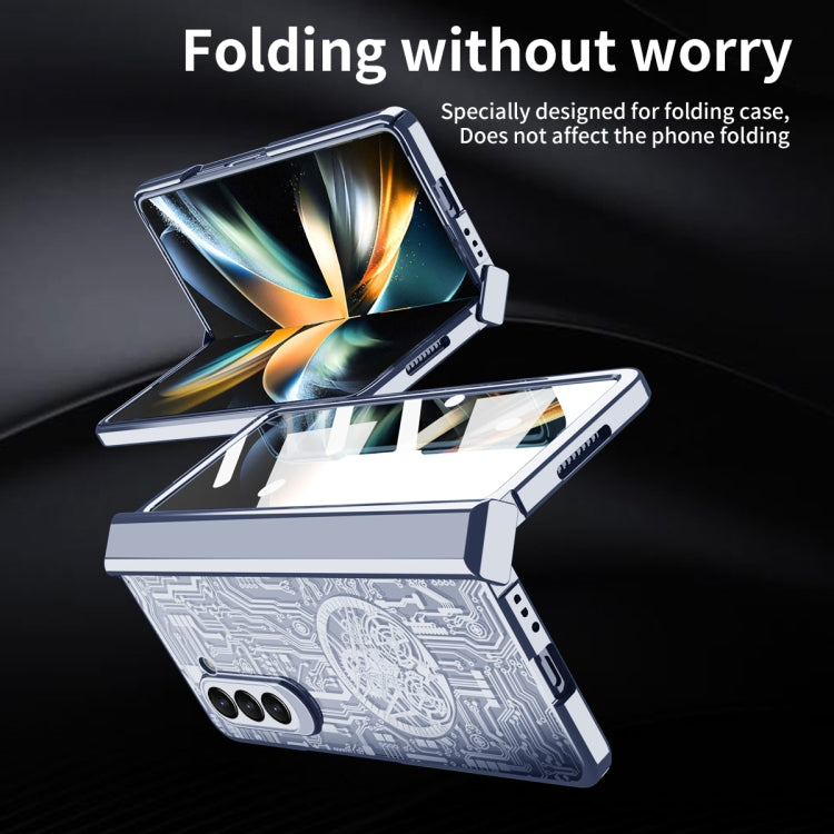 For Samsung Galaxy Z Fold5 Mechanical Legend Integrated Electroplating All-inclusive Phone Case