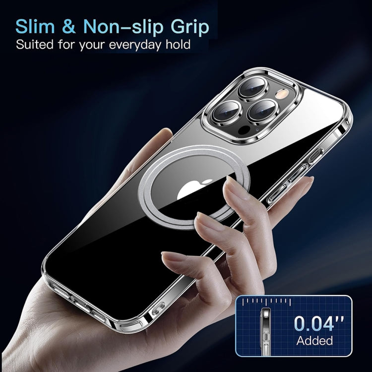 For iPhone 16 Pro Max LK Crystal Clear MagSafe Magnetic Phone Case - Transparent