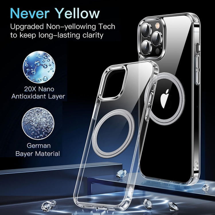 For iPhone 16 Pro LK Crystal Clear MagSafe Magnetic Phone Case - Transparent