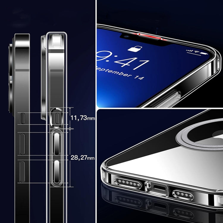For iPhone 16 LK Crystal Clear MagSafe Magnetic Phone Case - Transparent