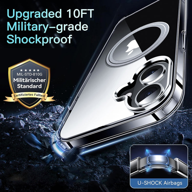 For iPhone 16 LK Crystal Clear MagSafe Magnetic Phone Case - Transparent