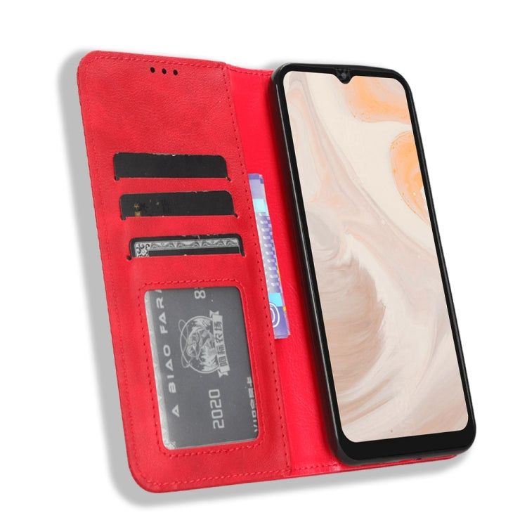 For Aiwa Phone B-2 JA3-SMP0602 Magnetic Buckle Retro Texture Leather Phone Case