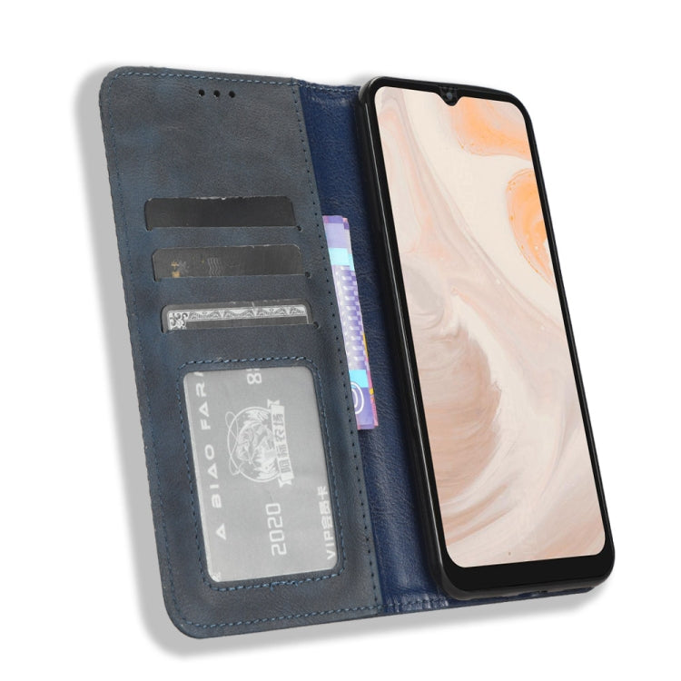 For Aiwa Phone B-2 JA3-SMP0602 Magnetic Buckle Retro Texture Leather Phone Case