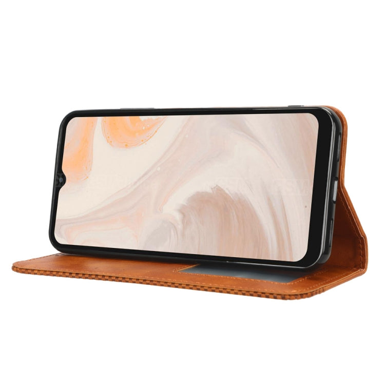 For Aiwa Phone B-2 JA3-SMP0602 Magnetic Buckle Retro Texture Leather Phone Case