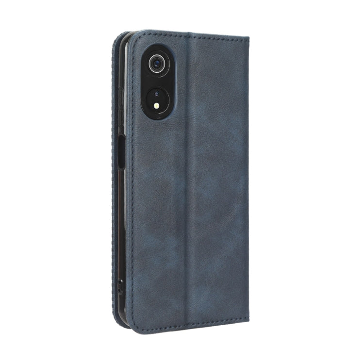 For Cubot P60 Magnetic Buckle Retro Texture Leather Phone Case