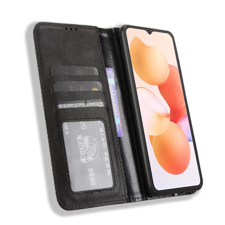 For Cubot A10 Magnetic Buckle Retro Texture Leather Phone Case