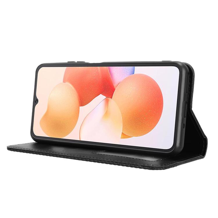 For Cubot A10 Magnetic Buckle Retro Texture Leather Phone Case