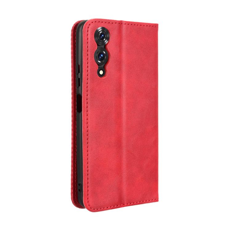 For Cubot A10 Magnetic Buckle Retro Texture Leather Phone Case