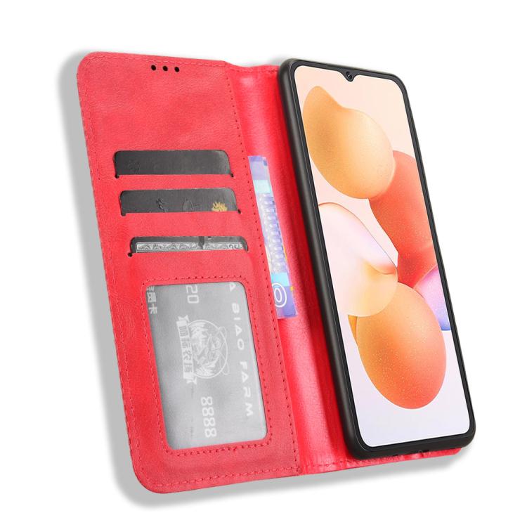 For Cubot A10 Magnetic Buckle Retro Texture Leather Phone Case