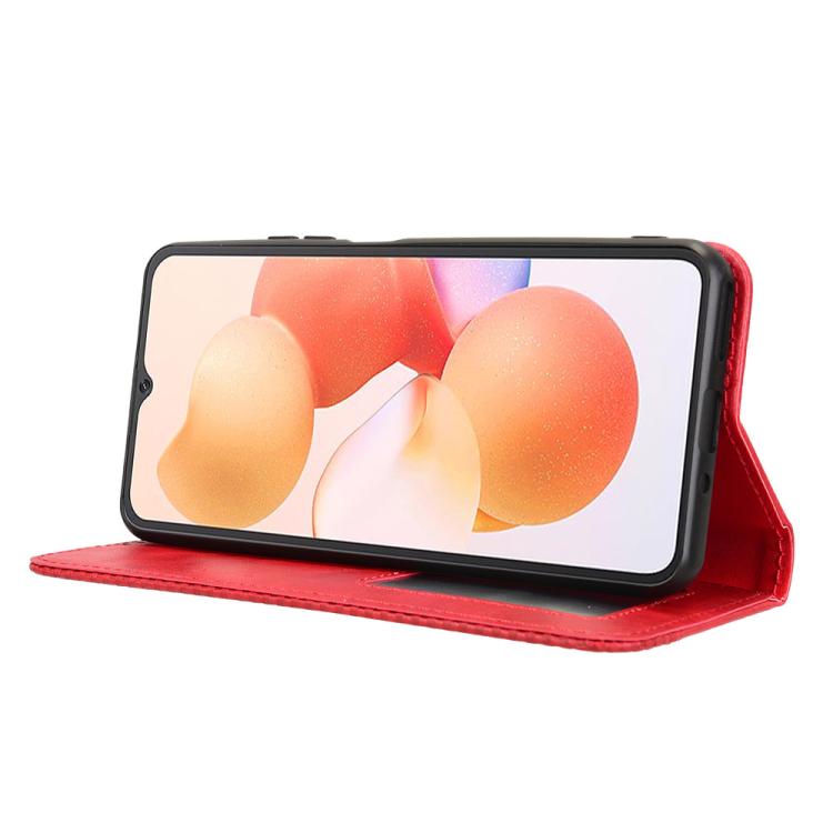 For Cubot A10 Magnetic Buckle Retro Texture Leather Phone Case