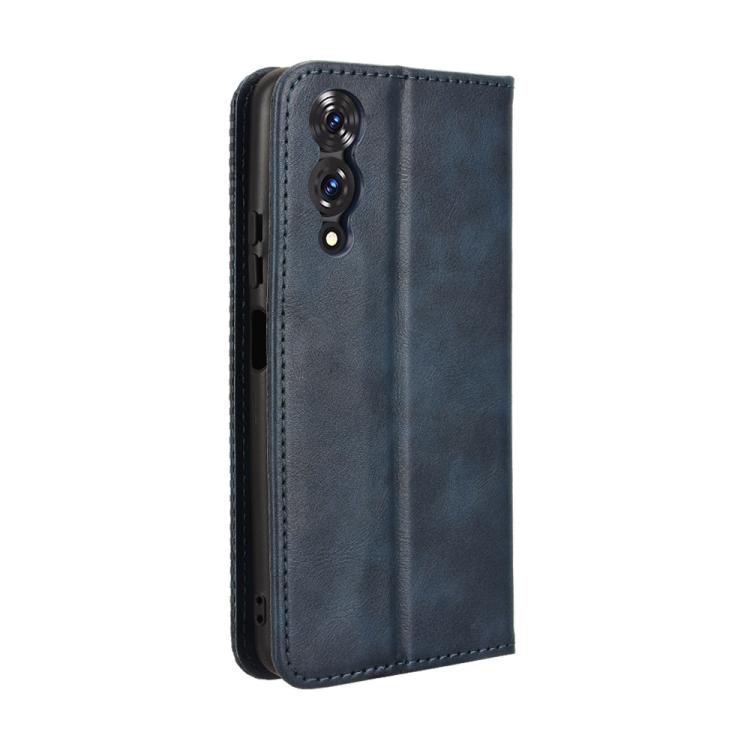 For Cubot A10 Magnetic Buckle Retro Texture Leather Phone Case