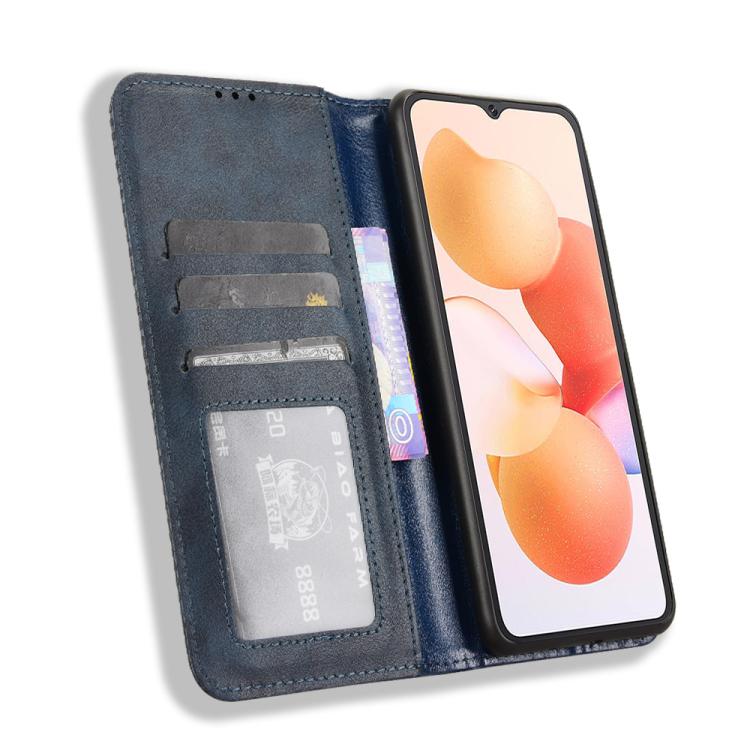 For Cubot A10 Magnetic Buckle Retro Texture Leather Phone Case