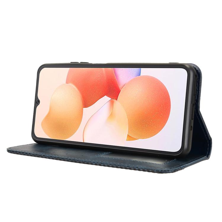 For Cubot A10 Magnetic Buckle Retro Texture Leather Phone Case