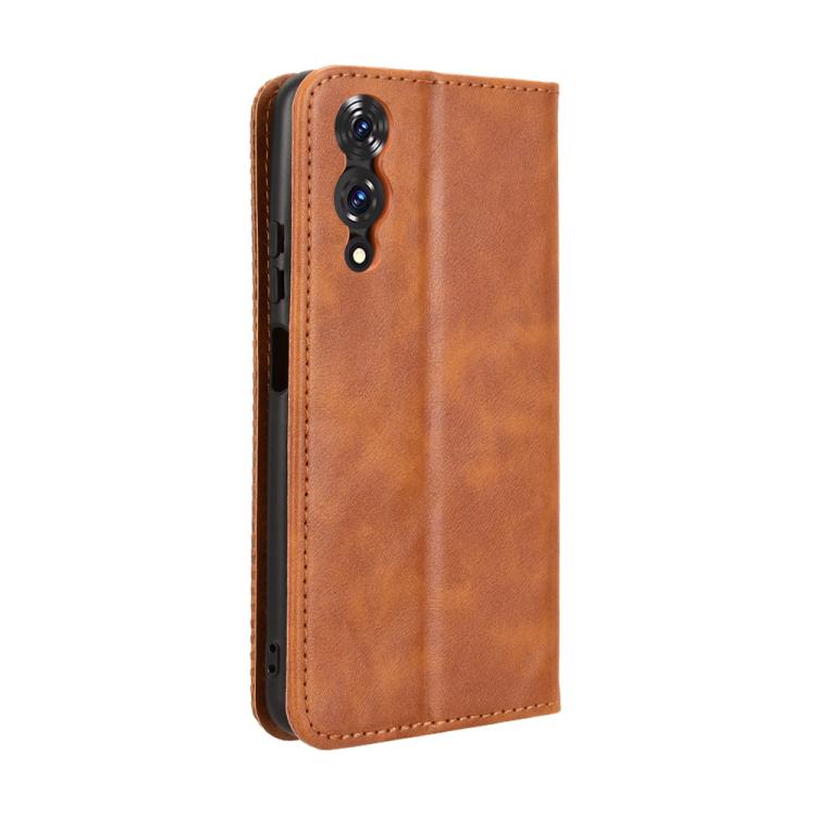 For Cubot A10 Magnetic Buckle Retro Texture Leather Phone Case