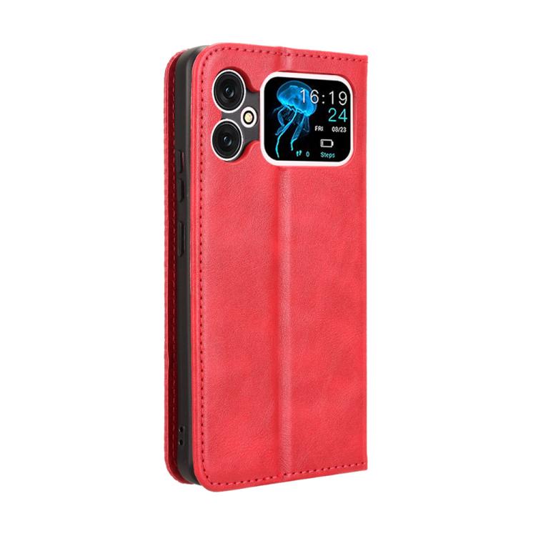 For Cubot A20 Magnetic Buckle Retro Texture Leather Phone Case