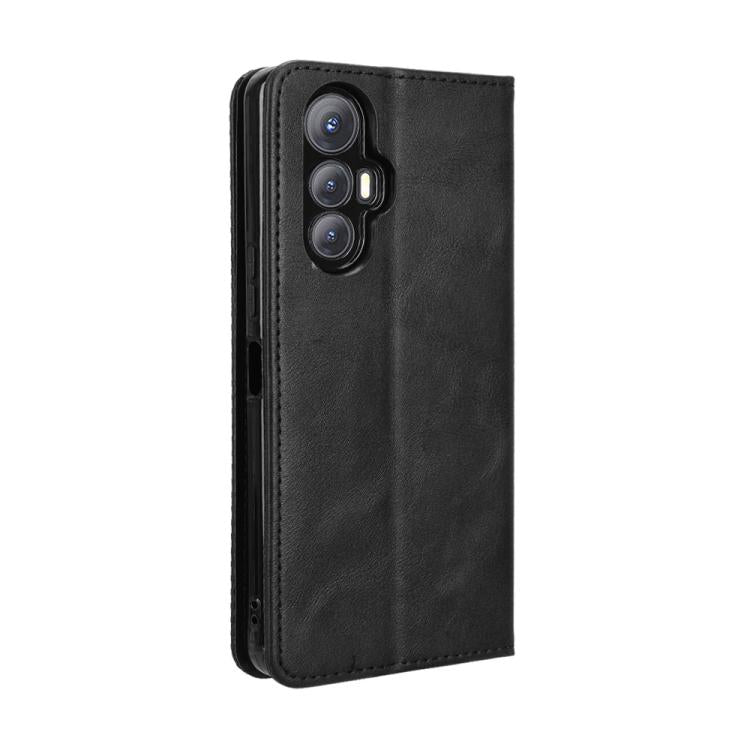 For Cubot Max 5 Magnetic Buckle Retro Texture Leather Phone Case