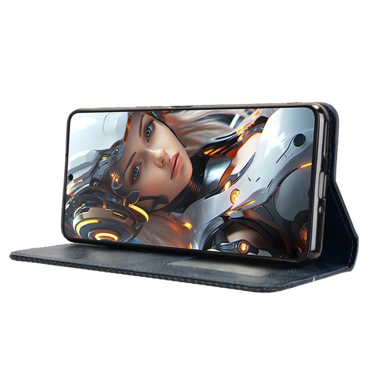 For Cubot Max 5 Magnetic Buckle Retro Texture Leather Phone Case