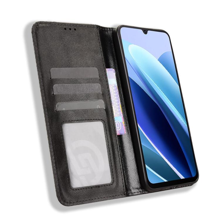 For Cubot A40 Magnetic Buckle Retro Texture Leather Phone Case
