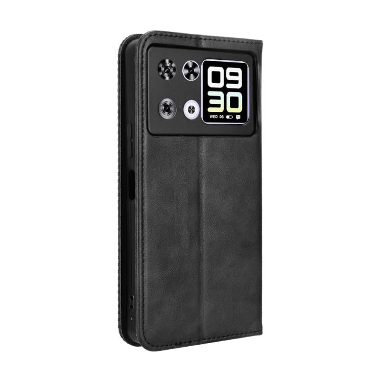 For Cubot P90 Magnetic Buckle Retro Texture Leather Phone Case