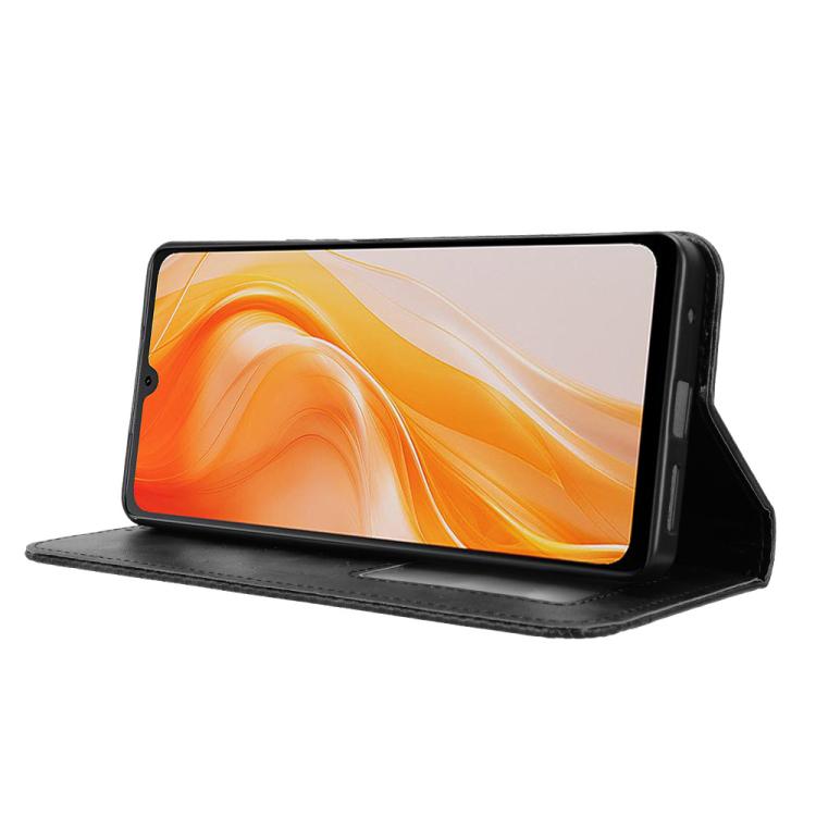 For Cubot P90 Magnetic Buckle Retro Texture Leather Phone Case