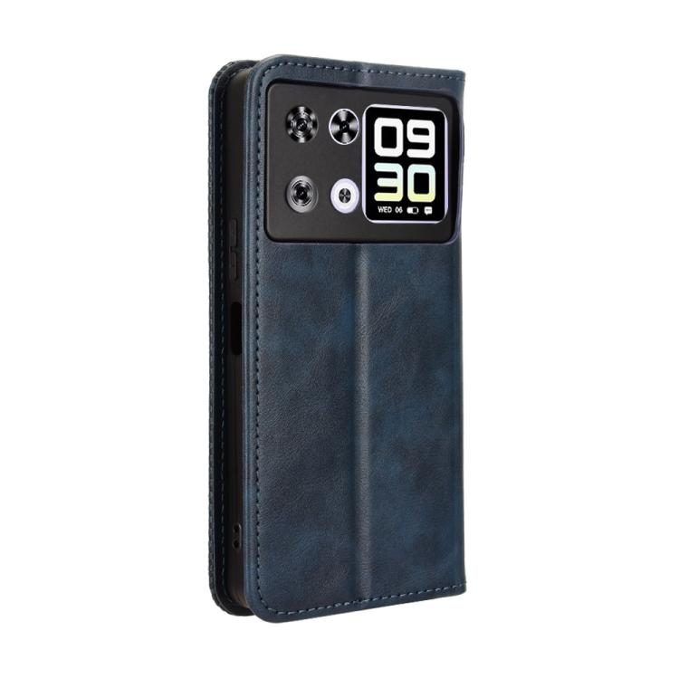For Cubot P90 Magnetic Buckle Retro Texture Leather Phone Case