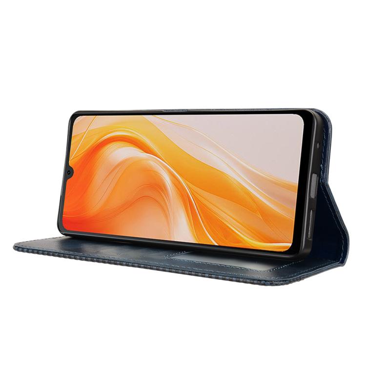 For Cubot P90 Magnetic Buckle Retro Texture Leather Phone Case
