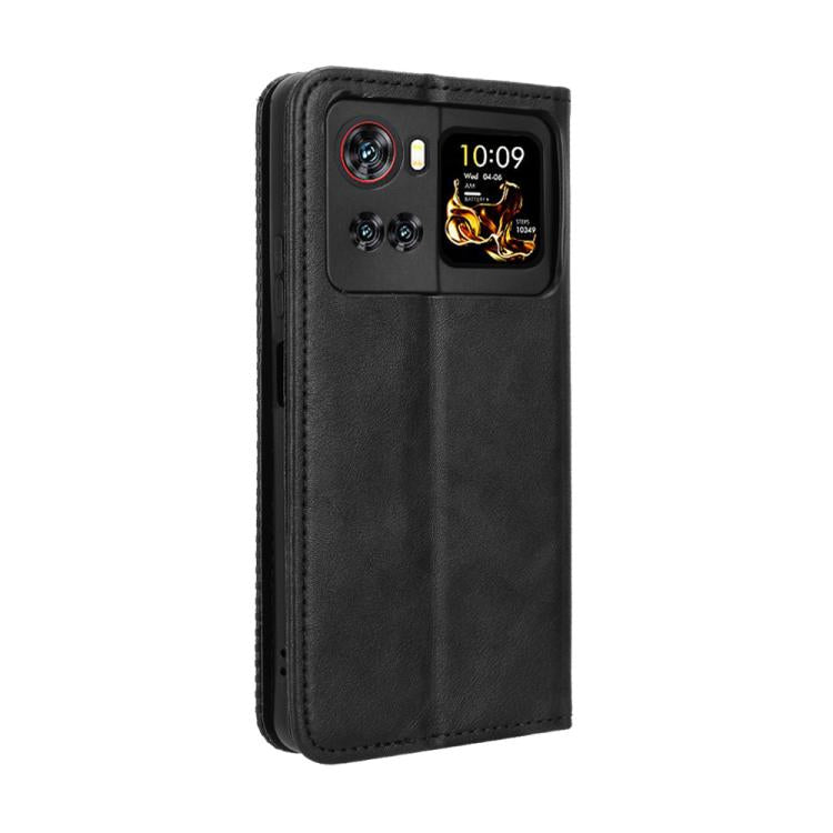 For Cubot X100 Magnetic Buckle Retro Texture Leather Phone Case