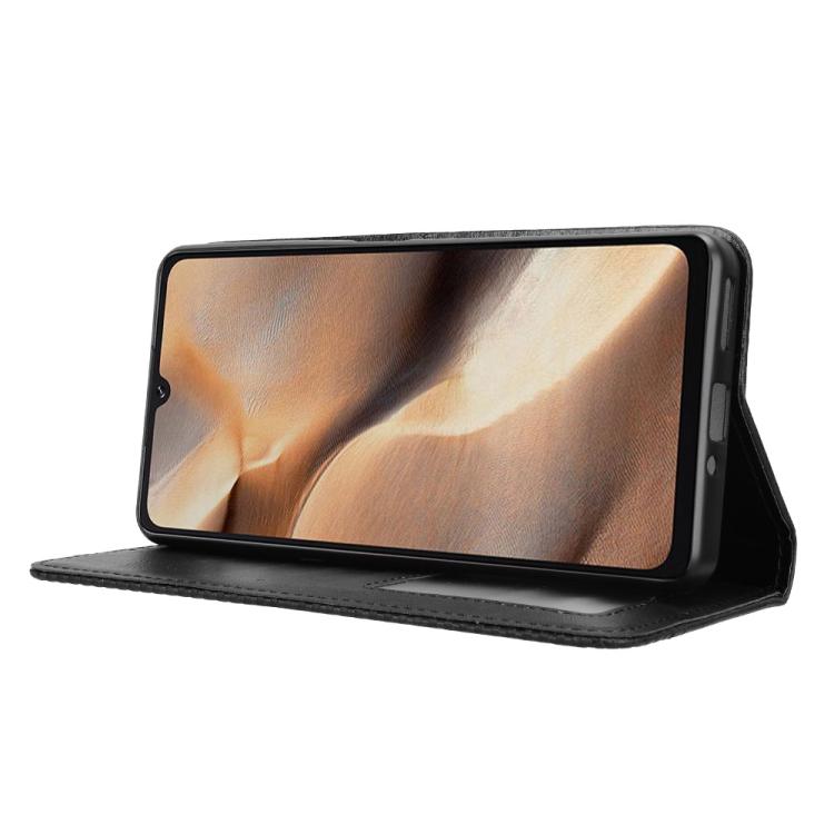 For Cubot X100 Magnetic Buckle Retro Texture Leather Phone Case