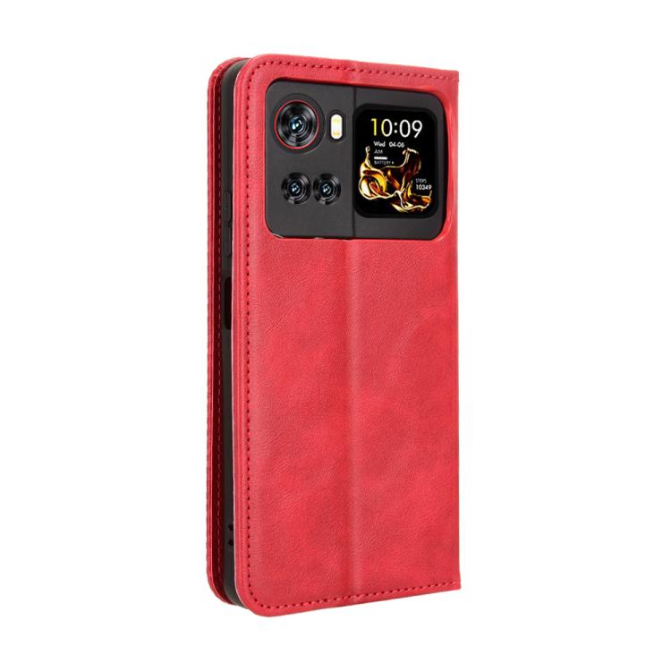 For Cubot X100 Magnetic Buckle Retro Texture Leather Phone Case